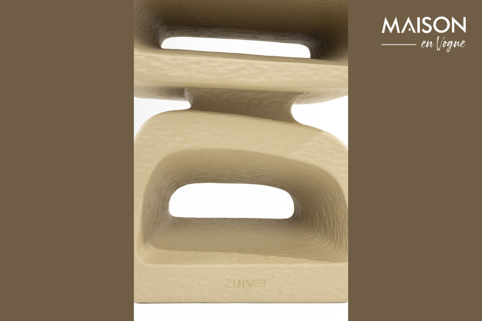 Table d'appoint en résine beige Eddy - 14