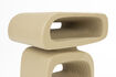 Miniature Table d'appoint en résine beige Eddy 10