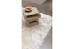 Miniature Table d'appoint en résine beige Eddy 3