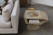 Miniature Table d'appoint en résine beige North Side 2