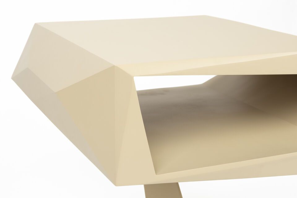 Table d'appoint en résine beige North Side - 7