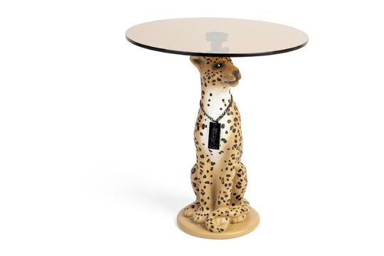 Table d'appoint en résine beige Panther Détouré