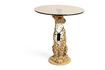 Miniature Table d'appoint en résine beige Panther 1