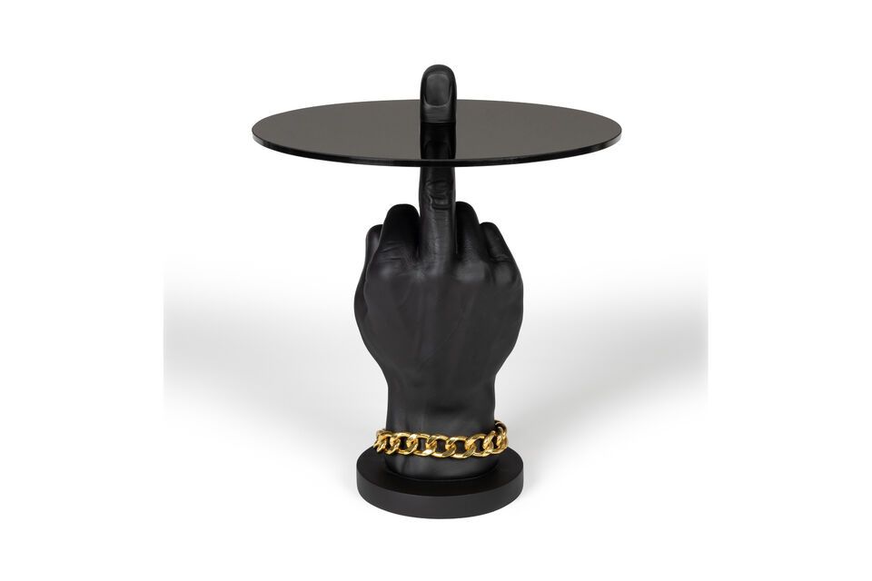 Table d'appoint en résine noir Fother Mucker Bold Monkey