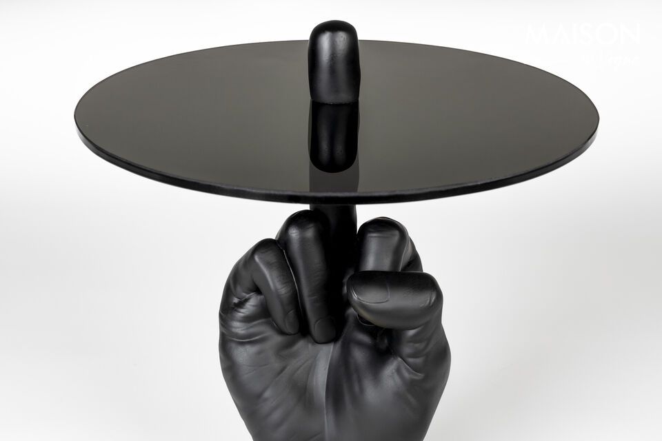 Table d'appoint en résine noir Fother Mucker - 5