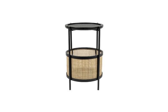 Table d'appoint en rotin noir Makoto