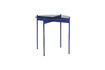 Miniature Table d'appoint en verre bleu Beam 1