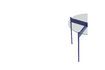 Miniature Table d'appoint en verre bleu Beam 4