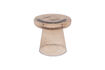 Miniature Table d'appoint en verre brun Loma 2