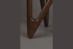 Miniature Table d'appoint en verre brun Nania 5