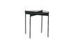 Miniature Table d'appoint en verre noir Beam 1