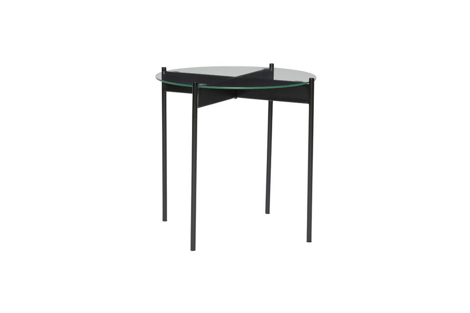 Table d'appoint en verre noir Beam Hübsch