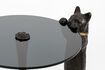 Miniature Table d'appoint en verre noir Cute Cate 6