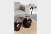 Miniature Table d'appoint en verre trempé beige Mohra 2