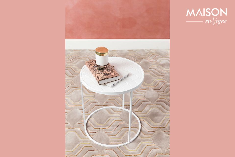 Table d'appoint Glazed Blanche Zuiver