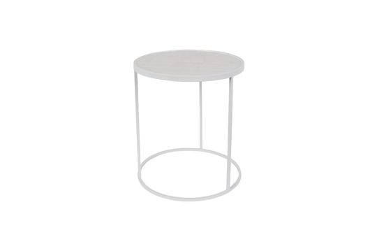Table d'appoint Glazed Blanche Détouré