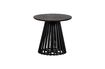 Miniature Table d'appoint haute en bois noir Slats 1