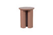 Miniature Table d'appoint MDF brillant vieux rose ORIVO 5