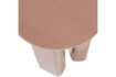 Miniature Table d'appoint MDF brillant vieux rose ORIVO 7