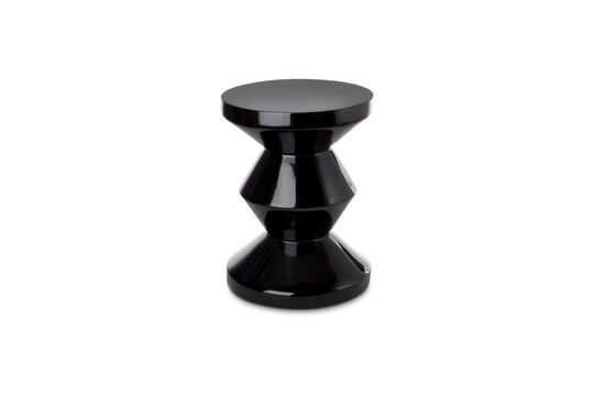 Table d'appoint noir Zig Zag Détouré