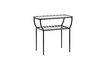 Miniature Table d'appoint noire Chic en fer et verre 3