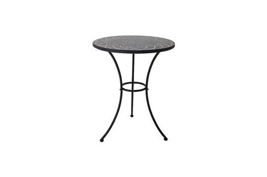 Table d'appoint noire en pierre Lala