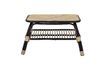 Miniature Table d'appoint noire en rotin Loue 1