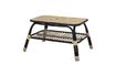 Miniature Table d'appoint noire en rotin Loue 3