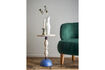 Miniature Table d'appoint Ø30x49 cm en bois de sapin bleu Mannelli 3