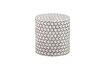 Miniature Table d'appoint Ø37 cm Os et MDF Noir/Blanc Neva 1