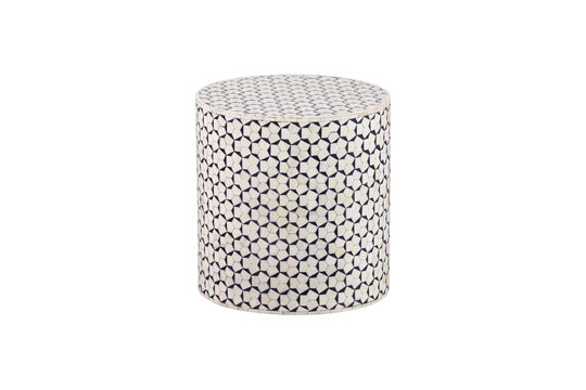 Voir la fiche produit table d'appoint Ø37 cm Os et MDF Noir/Blanc Neva Table d'appoint Ø37 cm Os et MDF Noir/Blanc Neva