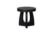 Miniature Table d'appoint Ø45 cm MDF et placage noir Tala 4