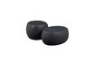 Miniature Table d'appoint Ø50 cm aspect béton anthracite PEBBLE 4