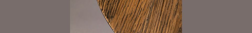 Mise en avant matière Table d'appoint Pepper marron 40 centimètres