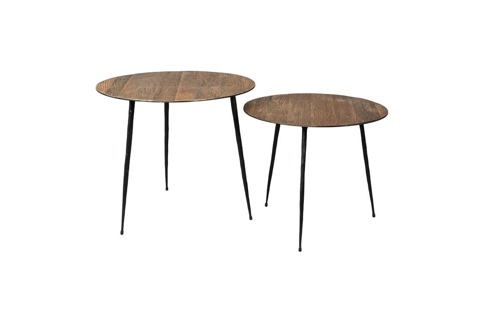 Table d'appoint Pepper marron 40 centimètres - 7