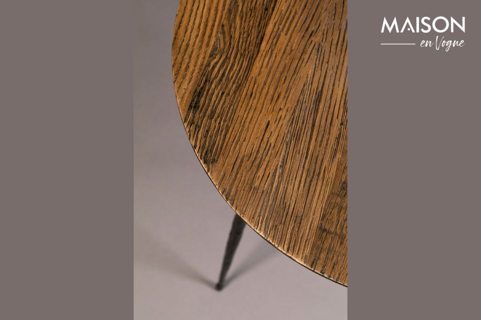 Table d'appoint Pepper marron 45 centimètres - 5