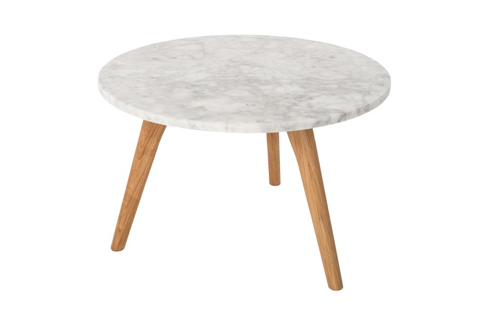 Table d'appoint Pierre Blanche taille L - 9