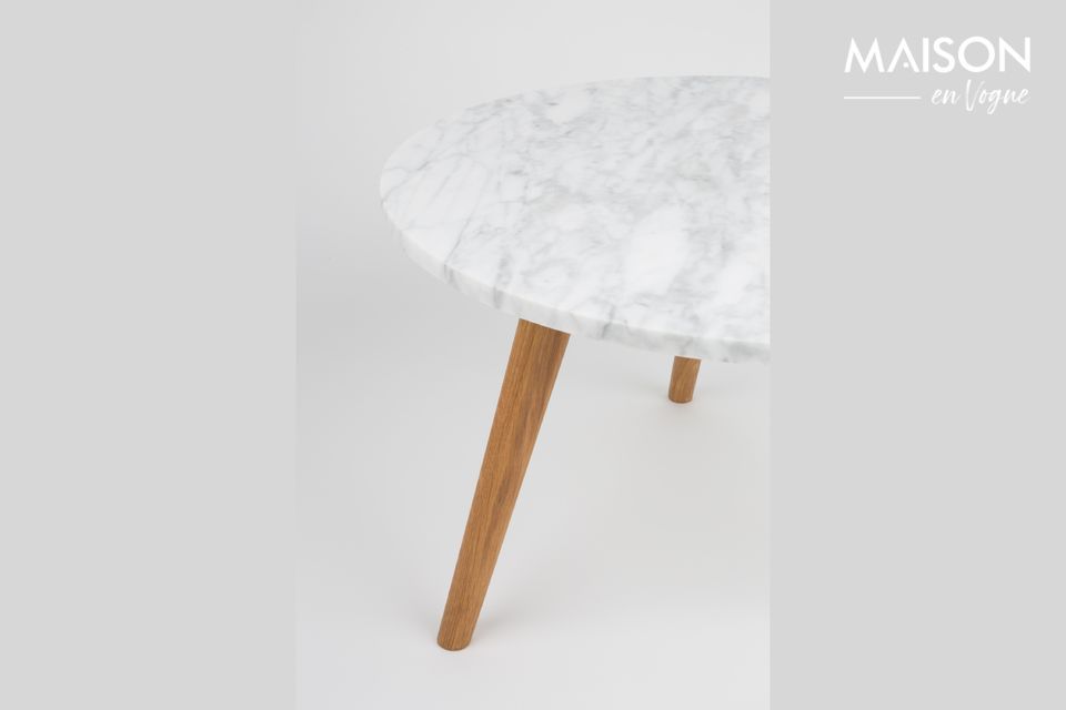 Table d'appoint Pierre Blanche taille S - 7