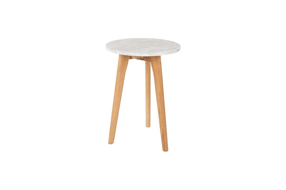 Table d'appoint Pierre Blanche taille S - 10