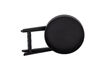 Miniature Table d'appoint plateau Ø40 cm en bois d'hévéa noir Freya 6