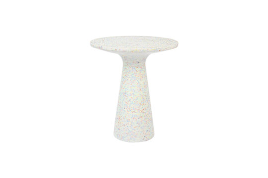 Table d'appoint ronde 40 cm en terrazzo multicolore Victoria Détouré