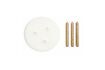 Miniature Table d'appoint ronde composite blanc Tablo 5