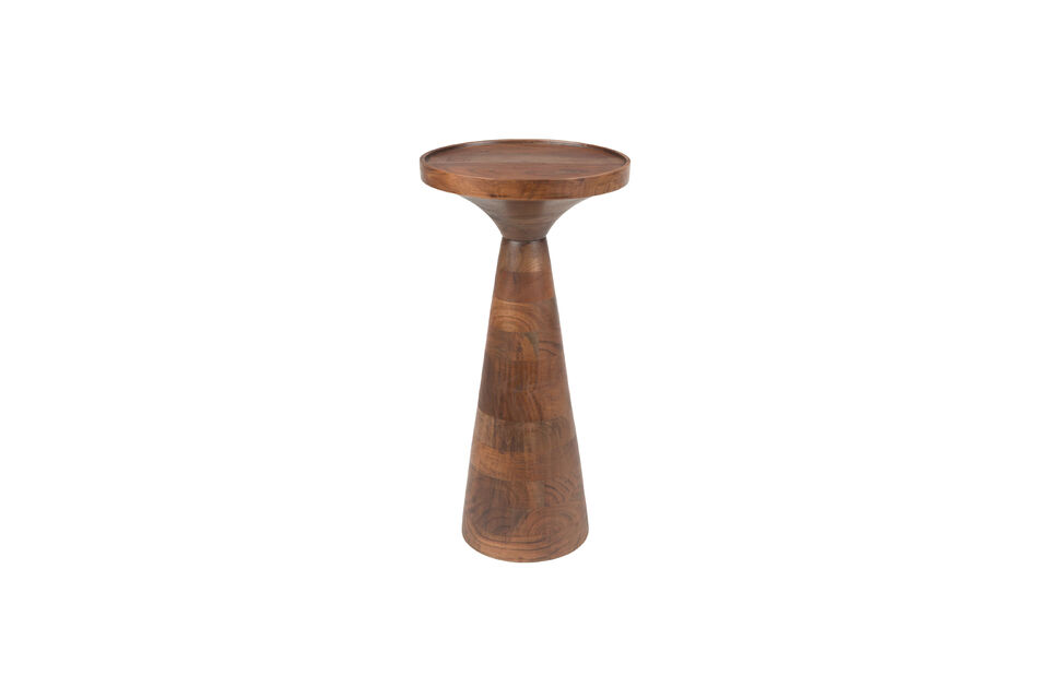 Table d'appoint ronde en acacia marron Floss Zuiver