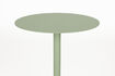 Miniature Table d'appoint ronde en acier vert Snow 3