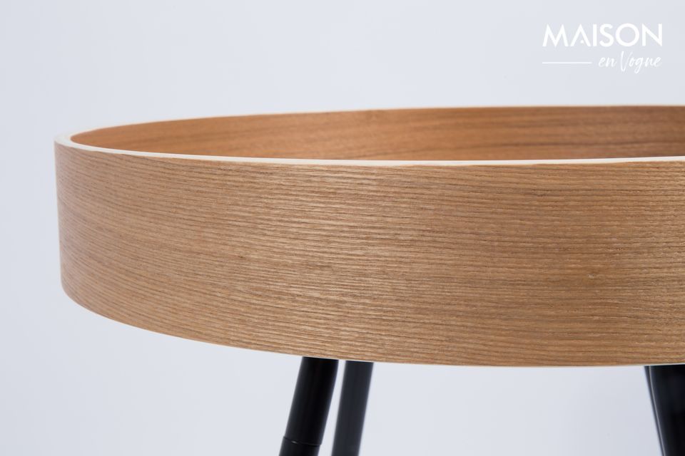 Table d'appoint ronde en chêne Oak Tray - 7