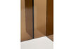 Miniature Table d'appoint ronde en verre marron Linea 8