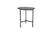 Miniature Table d'appoint Svea noire en marbre 1