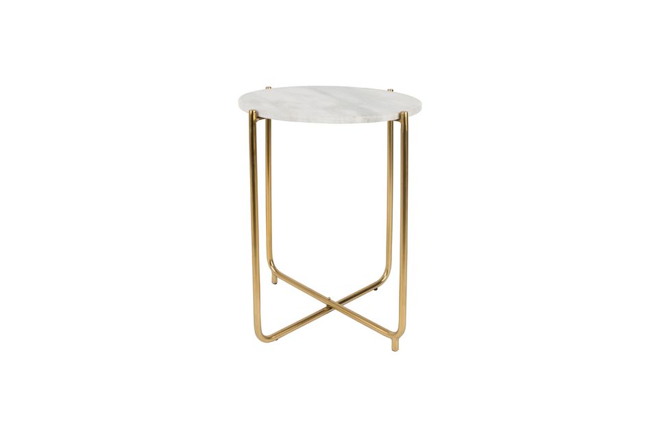 Table d'appoint Timpa en marbre blanc - 6