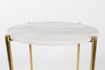 Miniature Table d'appoint Timpa en marbre blanc 2