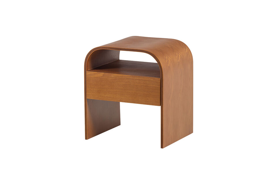 Table de chevet 45x40 cm MDF marron Momo Woood